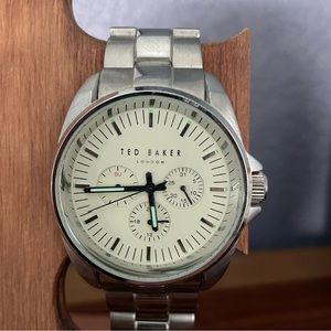 Ted Baker Men's Silver Stainless-Steel Quartz Dress Watch 10025264